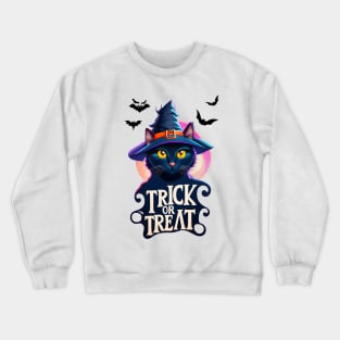 Midnight Whiskers: Trick or Treat! Crewneck Sweatshirt